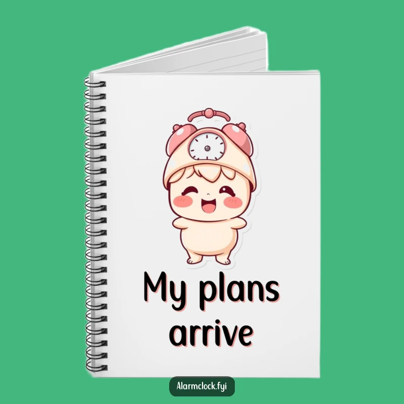 Funny Giggling Notebook: Alarm Clock Hat Journal for Ideas