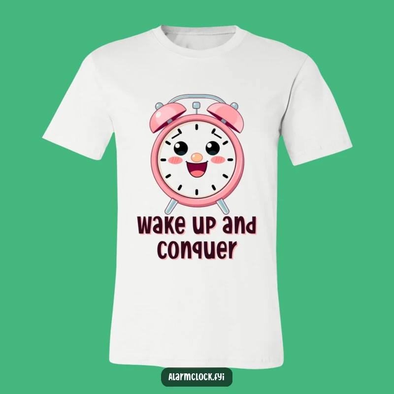 Funny Excited Alarm Clock T-Shirt: The Ultimate Funny Gift for Morning Lovers!