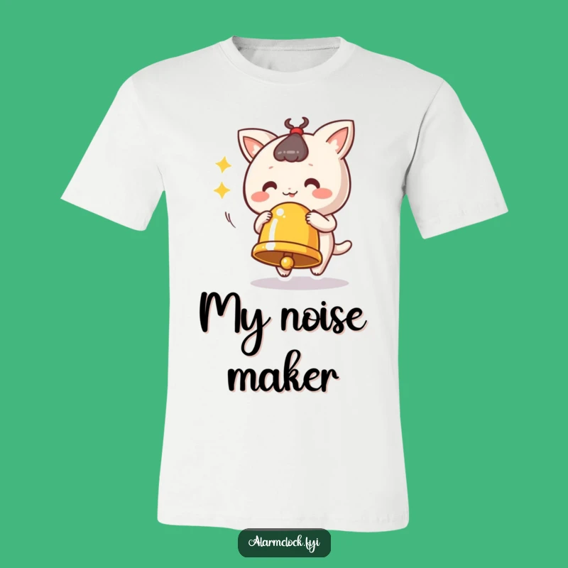 Funny Ringing Bell T-Shirt: Vigorous Sound Expression, Perfect Funny Gift for Lively Individuals!