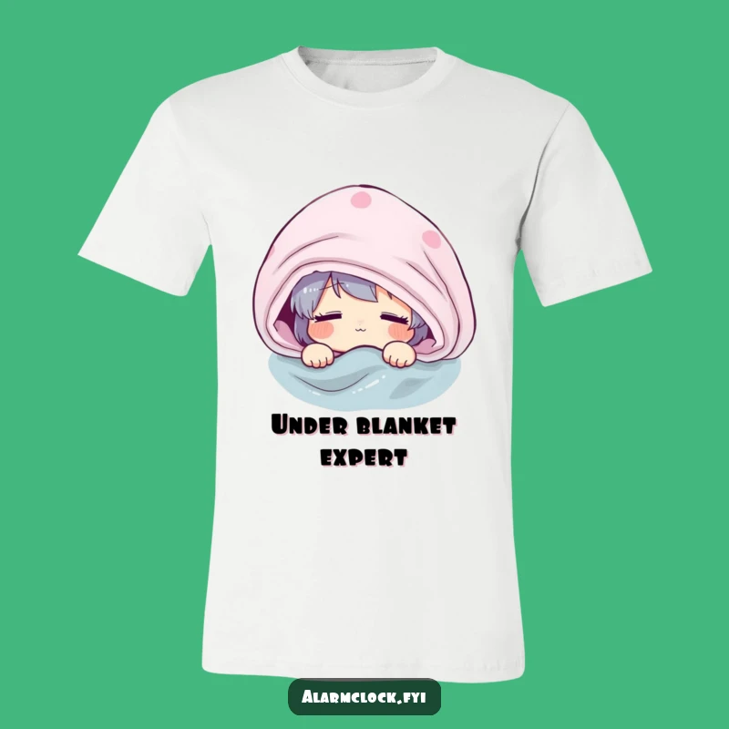 Funny Groggly Peeking T-Shirt: Hilarious Gift for the Blanket-Loving Zombie