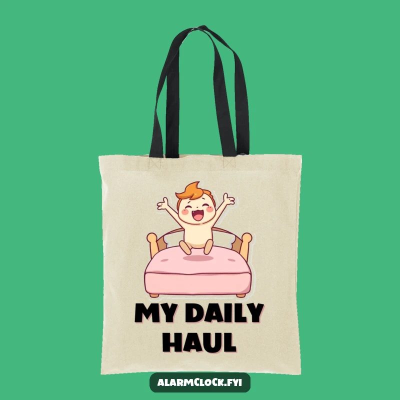 Funny Energetic Character Tote Bag - Chic Hilarious Gift for Busy Bees